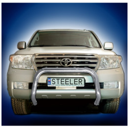 EC Homologated Bullbar, Steeler 4x4 "A" Bar, Color Silver, Toyota Land Cruiser V8 2007 - 2012 - EDK.ro