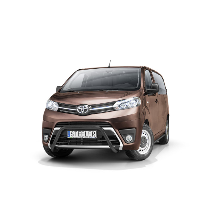 Bullbar Omologat RAR, Steeler 4x4 "A" Bar, Culoare Negru, Toyota ProAce 2016 - Prezent - EDK.ro