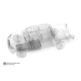 Aluminium Skid Plate for Gearbox, Metec, Ford Ranger 2023 - Present - EDK.ro