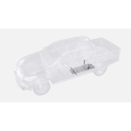 Aluminium Skid Plate for Fuel Tank, Metec, Toyota Hilux 2016 - 2020 - EDK.ro