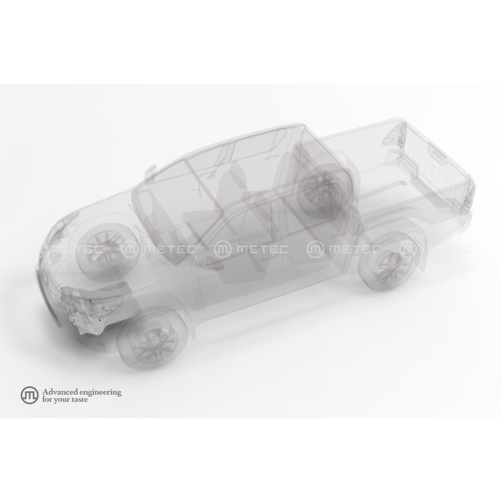 Scut Motor din Aluminiu, Metec, Toyota Hilux 2021 - Prezent - EDK.ro