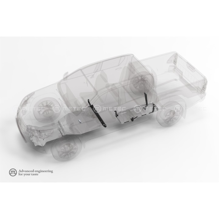 Aluminium Skid Plate for Gearbox, Metec, Toyota Hilux 2021 - Present - EDK.ro