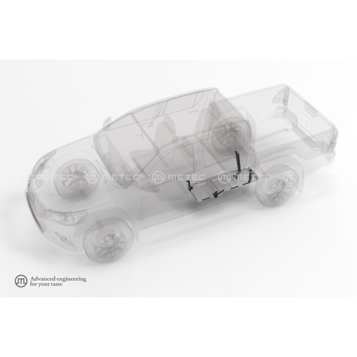 Aluminium Skid Plate for Fuel Tank, Metec, Toyota Hilux 2021 - Present - EDK.ro