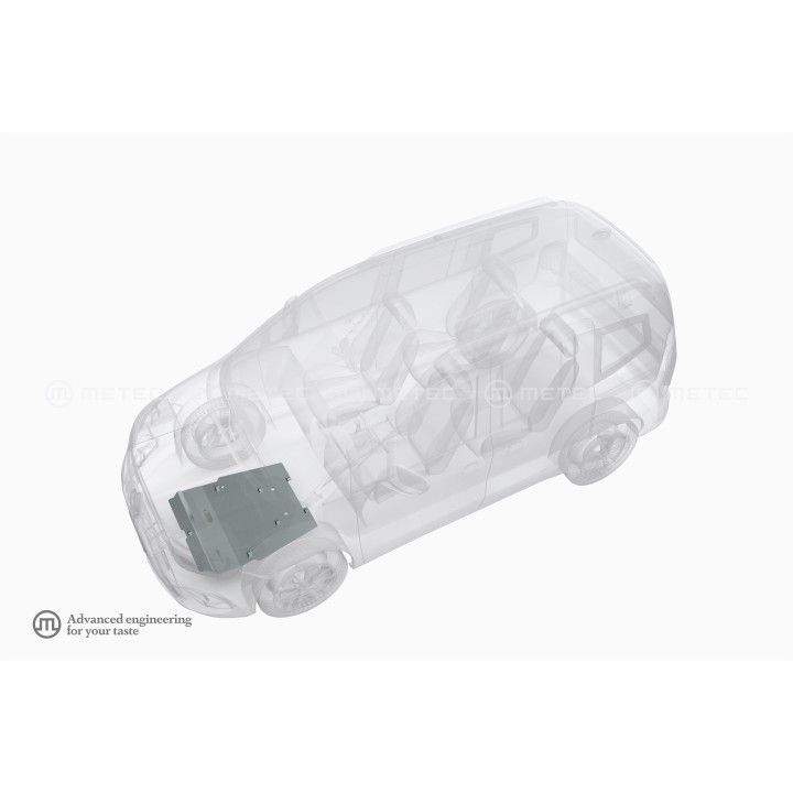 Scut Motor din Aluminiu, Metec, Mercedes-Benz Citan 2022 - Prezent - EDK.ro