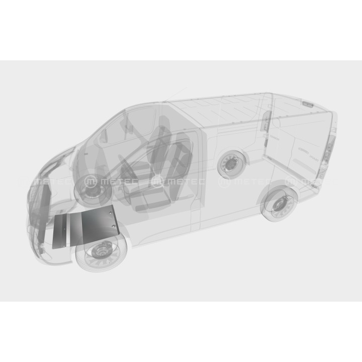 Aluminium Skid Plate for Engine, Metec, Nissan Interstar 2015 - Present - EDK.ro
