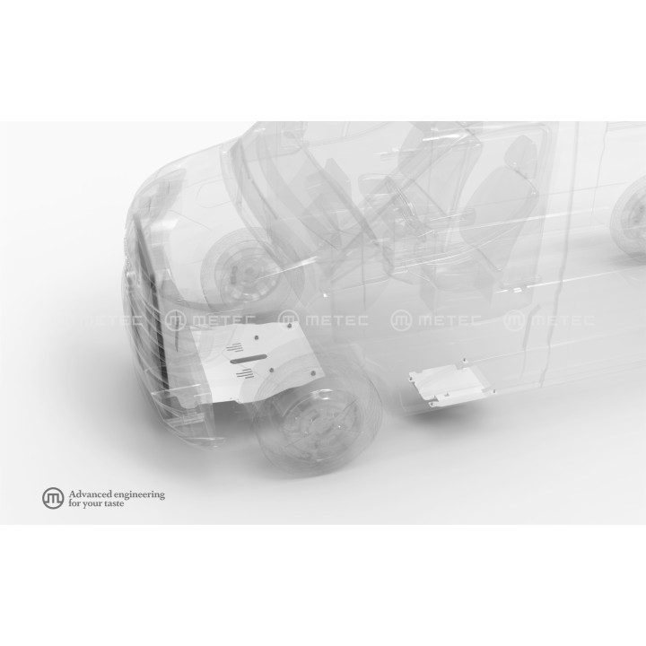 Aluminium Skid Plate for Engine, Metec, Nissan Interstar 2024 - Present - EDK.ro
