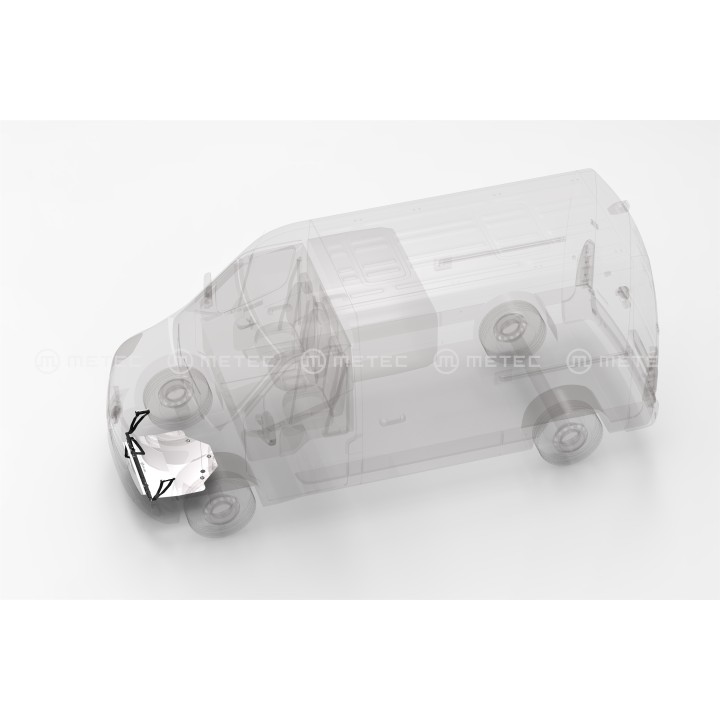 Scut Motor din Aluminiu, Metec, Renault Express 2019 - 2024 - EDK.ro