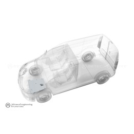 Aluminium Skid Plate for Engine, Metec, Renault Express 2021 - Present - EDK.ro