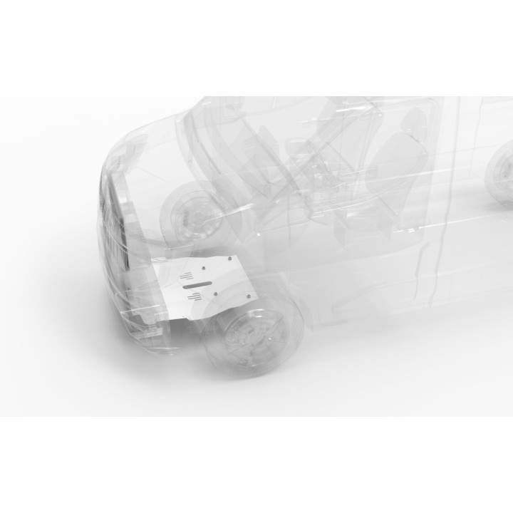 Aluminium Skid Plate for Engine, Metec, Renault Express 2024 - Present - EDK.ro