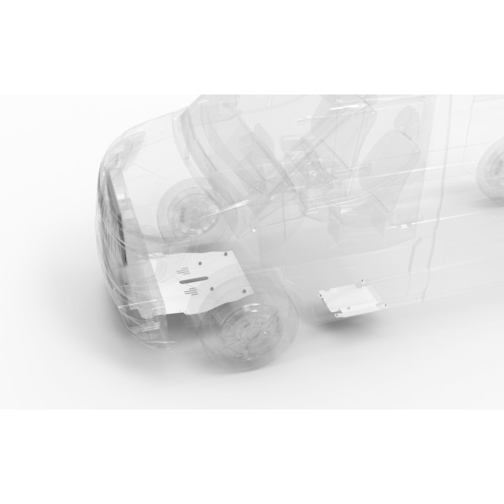 Aluminium Skid Plate for Engine, Metec, Renault Express 2024 - Present - EDK.ro
