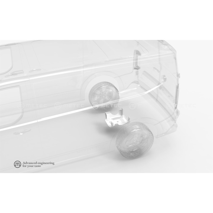 Skid Plate for Rear Differential, Metec | 4x4, Volkswagen Caddy 2024 - Present - EDK.ro