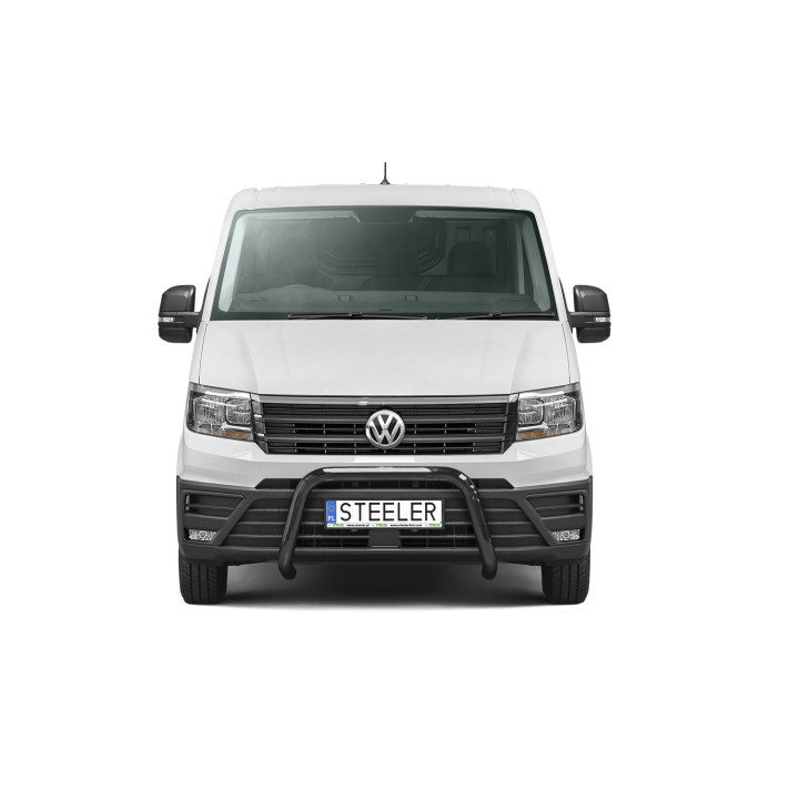 Bullbar Omologat RAR, Steeler 4x4 "A" Bar, Culoare Argintiu, Volkswagen Crafter 2017 - Prezent - EDK.ro