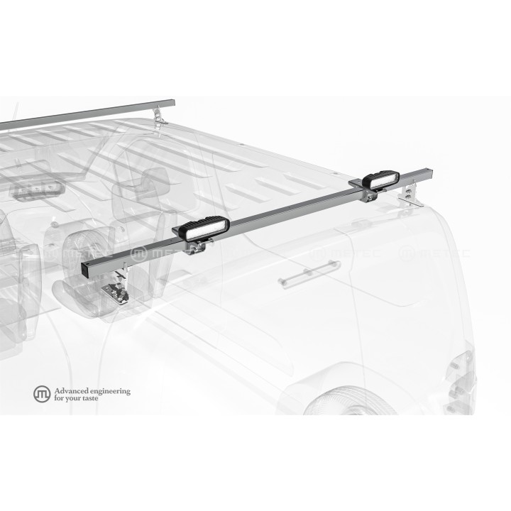 EC Approved LED Projector Integration Kit for Roof Rack, Metec Holder for roofrack crossbeam - EDK.ro