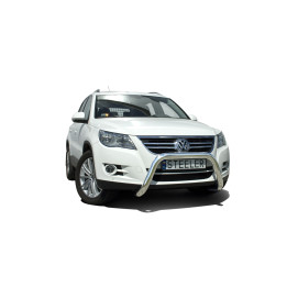 EC Homologated Bullbar, Steeler 4x4 "A" Bar, Color Silver, Volkswagen Tiguan 2007 - 2016 - EDK.ro