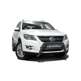 EC Homologated Bullbar, Steeler 4x4 "A" Bar, Color Black, Volkswagen Tiguan 2007 - 2016 - EDK.ro
