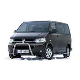 Bullbar Omologat RAR, Steeler 4x4 "A" Bar, Culoare Argintiu, Volkswagen Transporter T5 2003 - 2015 - EDK.ro