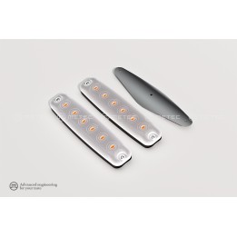 Lumină LED de Avertizare, Metec Flasher 2 x Starter Kit, Galben - EDK.ro