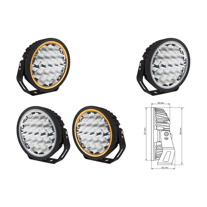 Proiector LED Omologat, Metec Neptune Gen 2 9" - EDK.ro