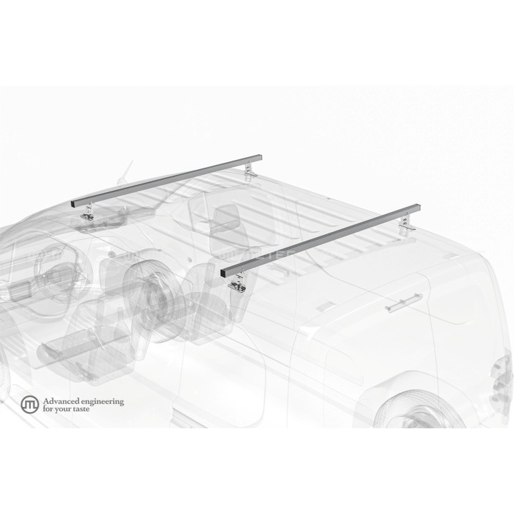 Roof Cross Bars, Metec Set H2 Roof, Citroën Berlingo 2024 - Present - EDK.ro