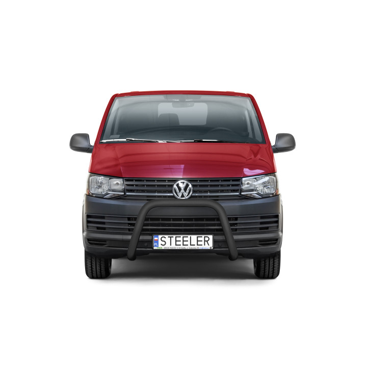 Bullbar Omologat RAR, Steeler 4x4 "A" Bar, Culoare Negru, Volkswagen Transporter T6 2015 - 2019 - EDK.ro