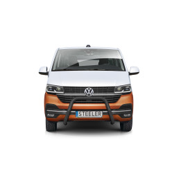 Bullbar Omologat RAR, Steeler 4x4 "A" Bar, Culoare Negru, Volkswagen Transporter T6.1 2019 - Prezent - EDK.ro