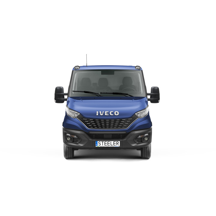 EC Homologated Bullbar, Steeler 4x4 Light Bar, Color Silver, Iveco Daily 2019 - 2024 - EDK.ro