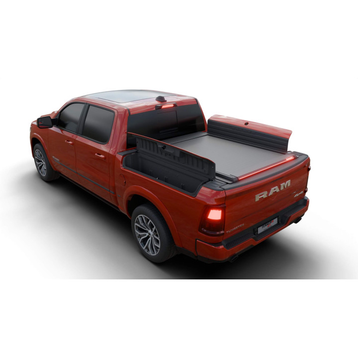 Spring Assisted Roll Top Tonneau Bed Cover, Tessera 4x4 Roll+, Dodge RAM 1500 Bed Length 5.7 Feet + RamBox 2019 - Present - EDK.