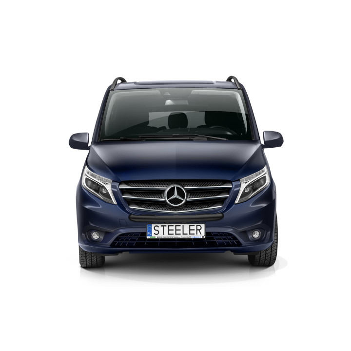 Bullbar Omologat RAR, Steeler 4x4 Light Bar, Culoare Negru, Mercedes-Benz Vito 2020 - 2024 - EDK.ro
