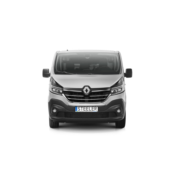 EC Homologated Bullbar, Steeler 4x4 Light Bar, Color Silver, Renault Trafic 2019 - 2021 - EDK.ro