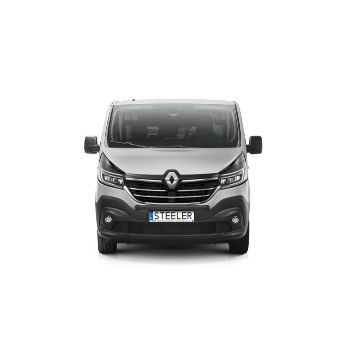 EC Homologated Bullbar, Steeler 4x4 Light Bar, Color Silver, Renault Trafic 2019 - 2021 - EDK.ro