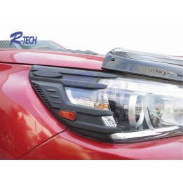 Head Light Custom Trim, R-Tech, Toyota Hilux Single Cab 2016 - 2019 - EDK.ro