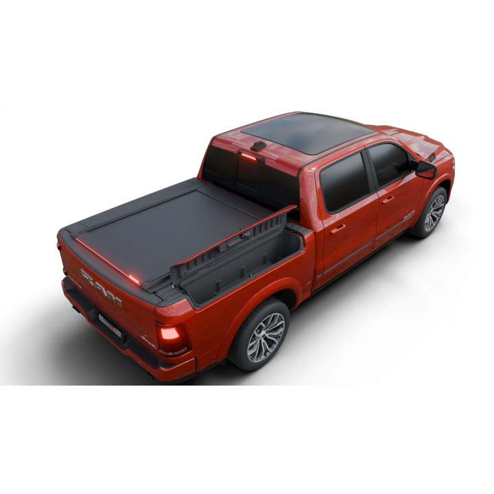 Spring Assisted Roll Top Tonneau Bed Cover, Tessera 4x4 Roll+, Dodge RAM 1500 Bed Length 5.7 Feet + RamBox 2019 - Present - EDK.