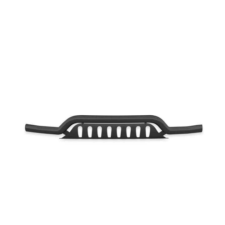 EC Homologated Bullbar, Steeler 4x4 Low Spoiler Bar with Plate, Color Black, Hyundai Santa Fe 2012 - 2018 - EDK.ro
