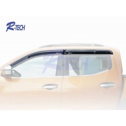 Wind Deflectors for Doors, R-Tech, Nissan Navara Double Cab 2016 - Present - EDK.ro