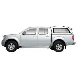 Hardtop Bed Cover, Carryboy S560N, Nissan Navara Double Cab 2004 - 2013 - EDK.ro