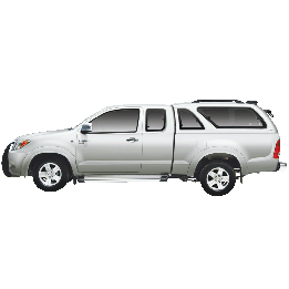 Hardtop Bed Cover, Carryboy S560N Full, Toyota Hilux Extra Cab 2004 - 2015 - EDK.ro