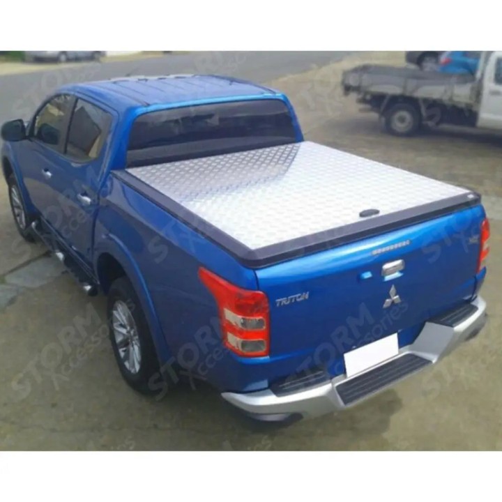 Lid Tonneau Bed Cover, EGR Chequer, Fiat Fullback / Mitsubishi L200 Double Cab 2015 - Present - EDK.ro