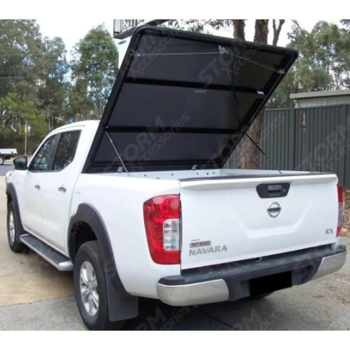 Lid Tonneau Bed Cover, EGR Chequer, Nissan Navara Double Cab 2016 - Present - EDK.ro