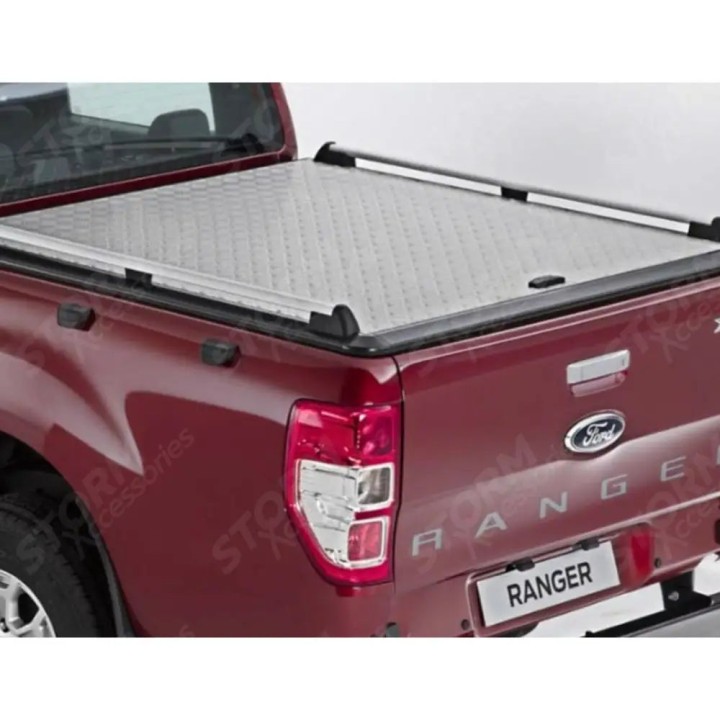 Lid Tonneau Bed Cover, EGR Chequer, Ford Ranger Double Cab 2012 - 2022 - EDK.ro