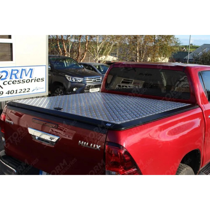 Lid Tonneau Bed Cover, EGR Chequer, Toyota Hilux Double Cab 2016 - Present - EDK.ro
