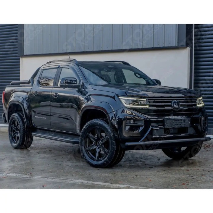 Fender Flares, EGR Bolt Look Finish 6 pcs, Color Gloss Black, Volkswagen Amarok Double Cab 2023 - Present - EDK.ro