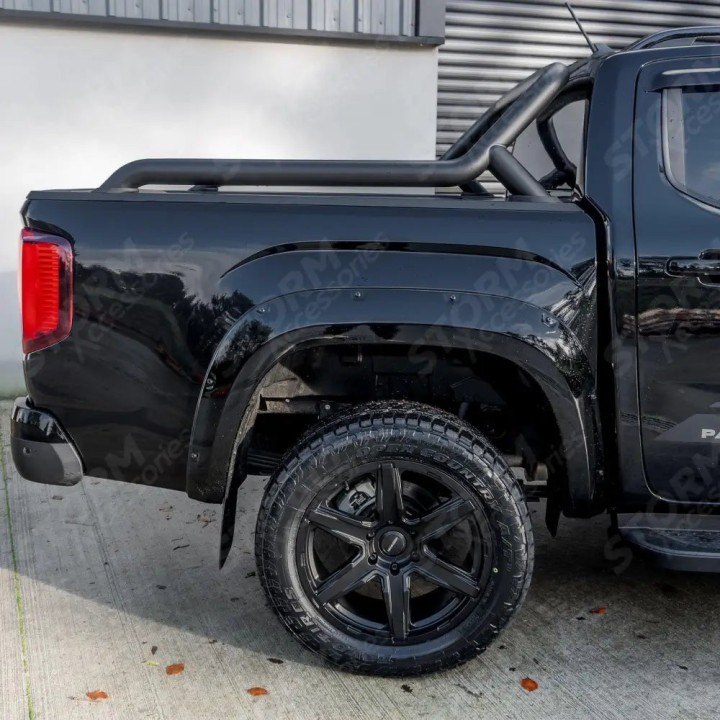 Fender Flares, EGR Bolt Look Finish 6 pcs, Color Gloss Black, Volkswagen Amarok Double Cab 2023 - Present - EDK.ro