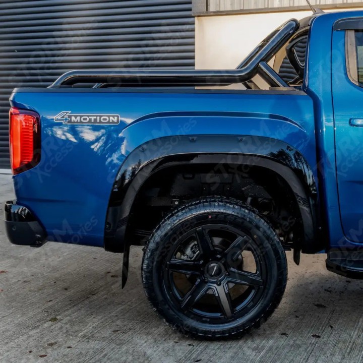 Fender Flares, EGR Bolt Look Finish 6 pcs, Color Gloss Black, Volkswagen Amarok Double Cab 2023 - Present - EDK.ro