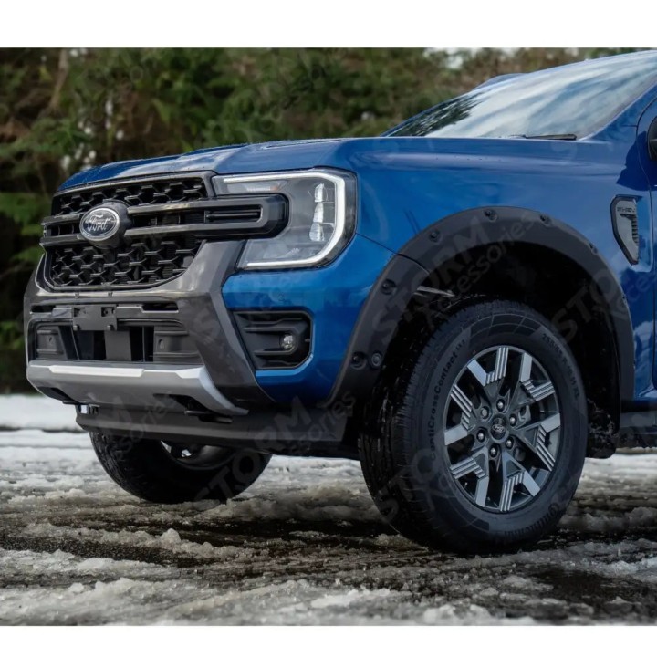 Fender Flares, EGR Bolt Look Finish 6 pcs, Color Matt Black, Ford Ranger Double Cab 2023 - Present - EDK.ro