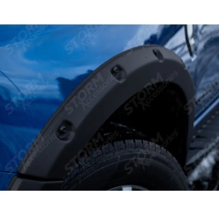 Fender Flares, EGR Bolt Look Finish 6 pcs, Color Matt Black, Ford Ranger Double Cab 2023 - Present - EDK.ro