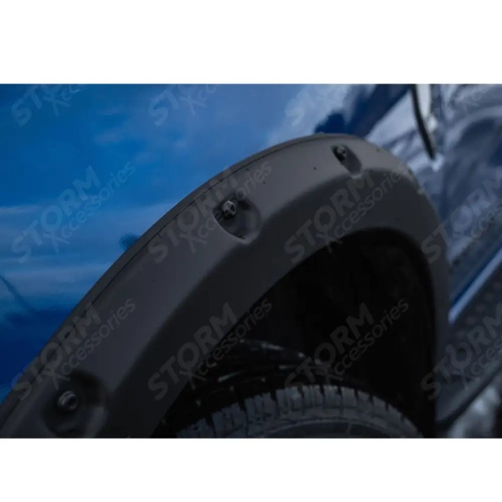 Fender Flares, EGR Bolt Look Finish 6 pcs, Color Matt Black, Ford Ranger Double Cab 2023 - Present - EDK.ro