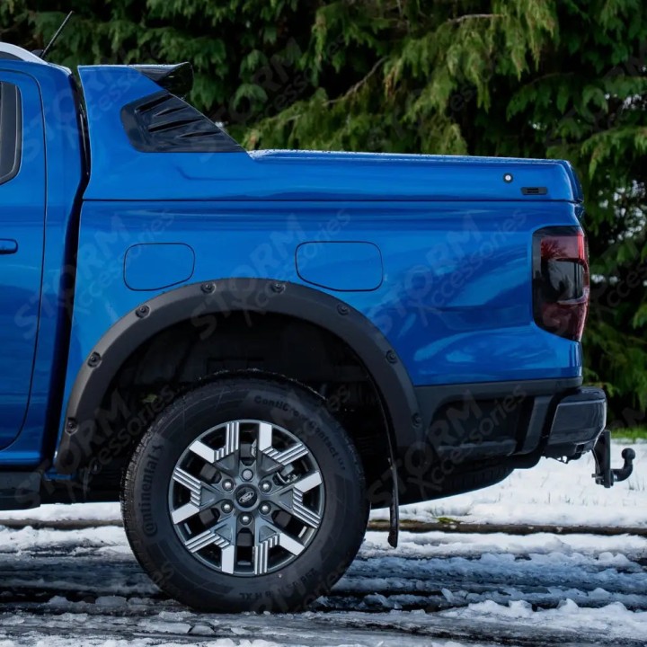 Fender Flares, EGR Bolt Look Finish 6 pcs, Color Matt Black, Ford Ranger Double Cab 2023 - Present - EDK.ro