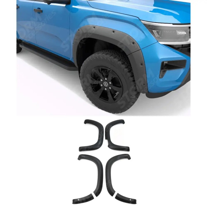 Extensii Aripi, EGR Bolt Look Finish 6 buc, Culoare Negru Mat, Volkswagen Amarok Cabină Dublă 2023 - Prezent - EDK.ro