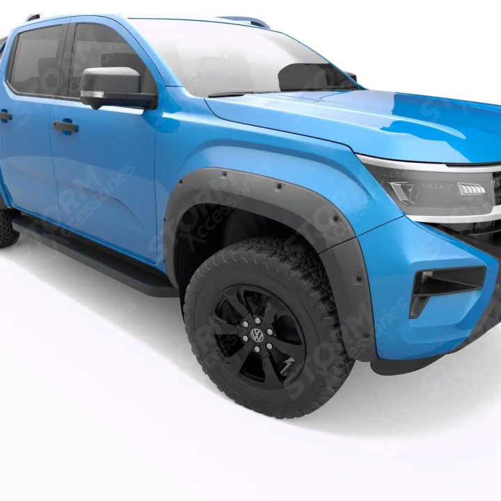 Fender Flares, EGR Bolt Look Finish 6 pcs, Color Matt Black, Volkswagen Amarok Double Cab 2023 - Present - EDK.ro