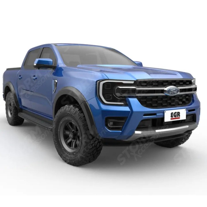 Fender Flares, EGR Smooth Finish 6 pcs, Color Matt Black, Ford Ranger Double Cab 2023 - Present - EDK.ro
